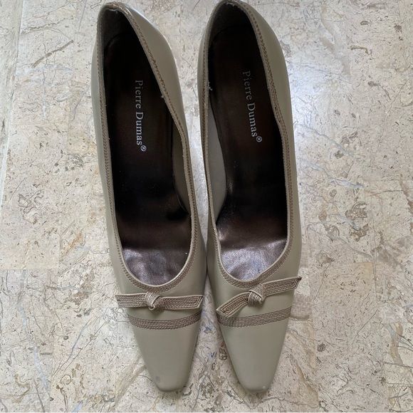 Elegant Slip on Pump Faux Leather High Heel Pierre Dumas - Picture 2 of 8